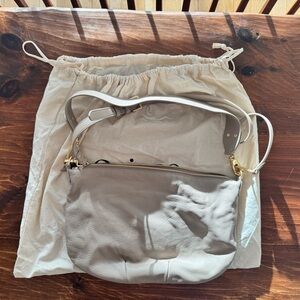 EUC Quince Italian Leather Mini Shoulder Bag Taupe